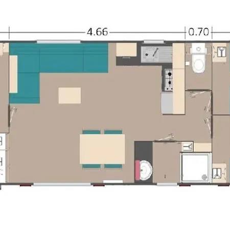 Mobil Home 6/8P Camping Lac Des Reves**** Lattes Buitenkant foto