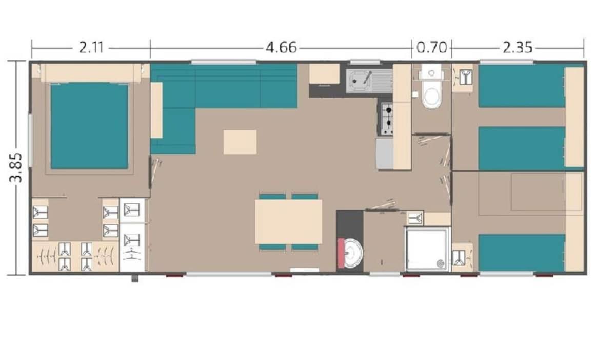 Campsite Mobil 6/8p Des Reves**** *